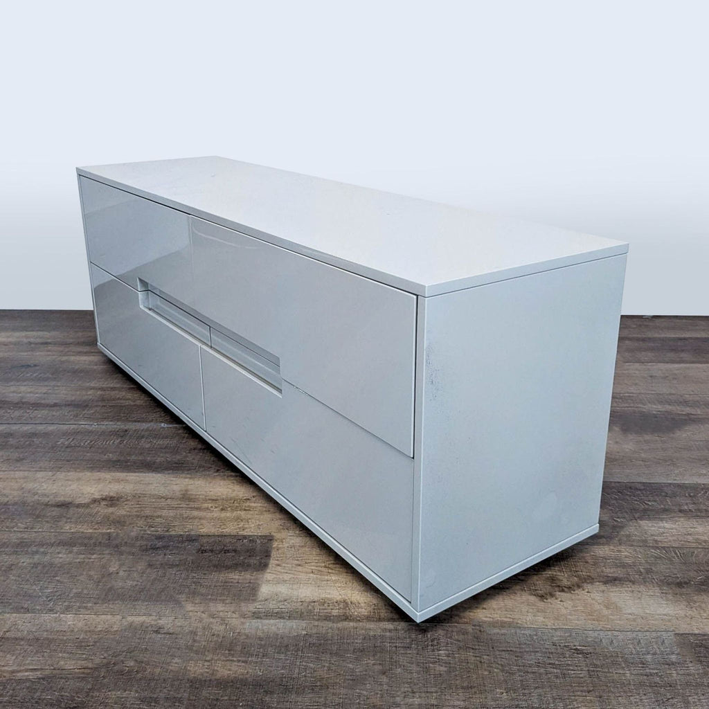 CB2 Latitude Low Modern 4-Drawer Dresser