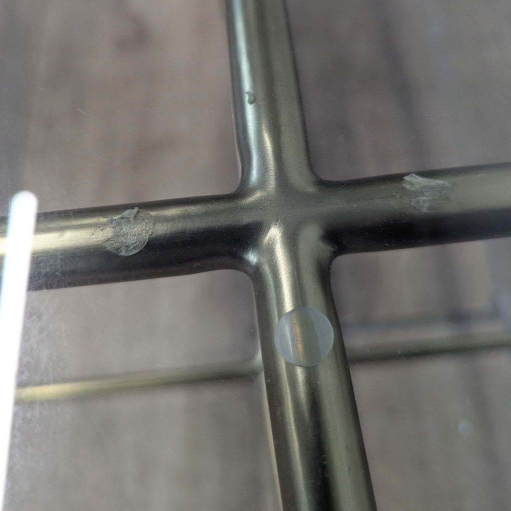 Glass Top Coffee Table on Metal Frame