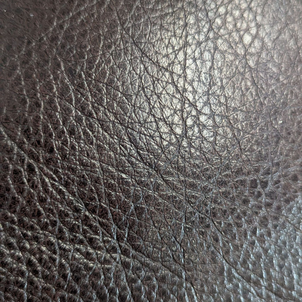 Modern 3-Seat Dark Brown Leather Sofa