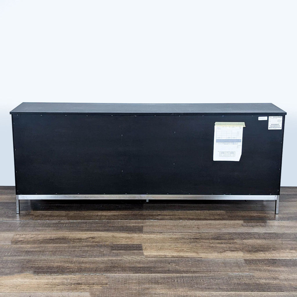 Room & Board Modern Black 9-Drawer Dresser with Metal Accents