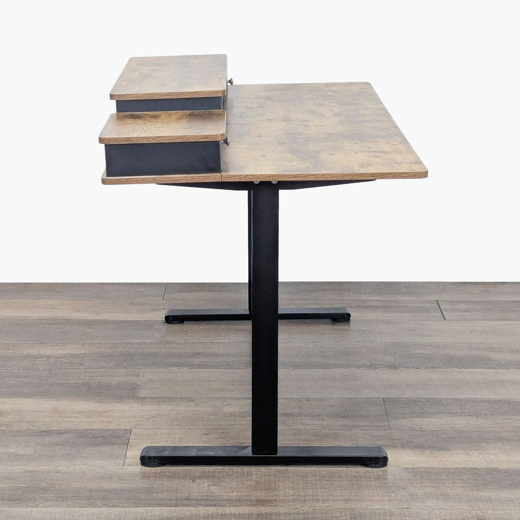 Bestqi Innovation Electric Adjustable Standing Desk with Storage