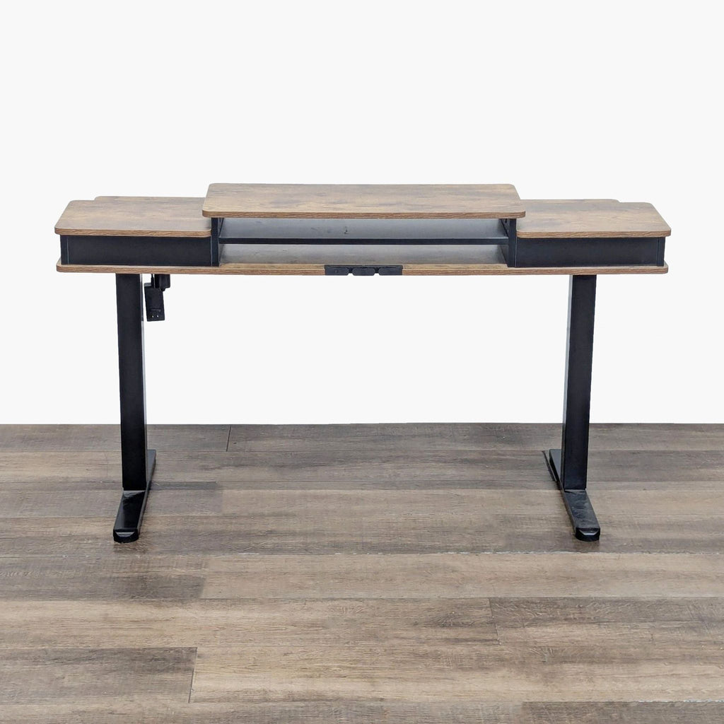 Bestqi Innovation Electric Adjustable Standing Desk with Storage