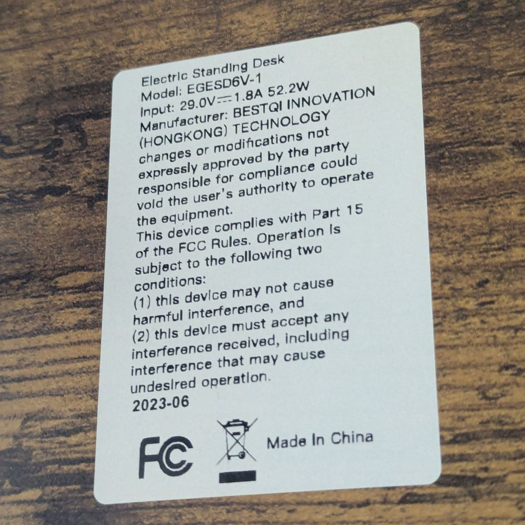 Bestqi Innovation Electric Adjustable Standing Desk with Storage