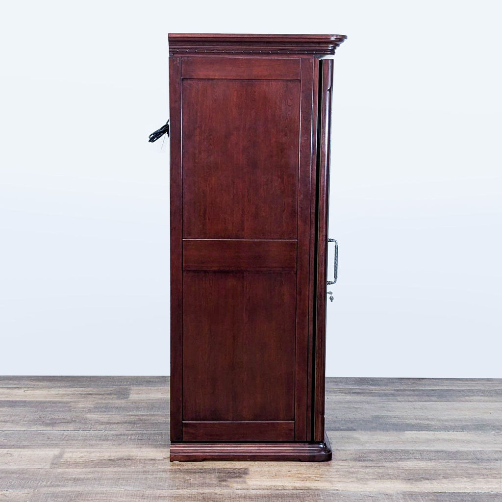 Le Cache Wooden Wine Refrigerator with Glass Door and Racks