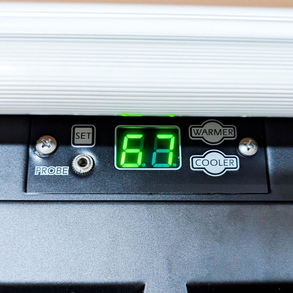 Le Cache Wooden Wine Refrigerator with Glass Door and Racks