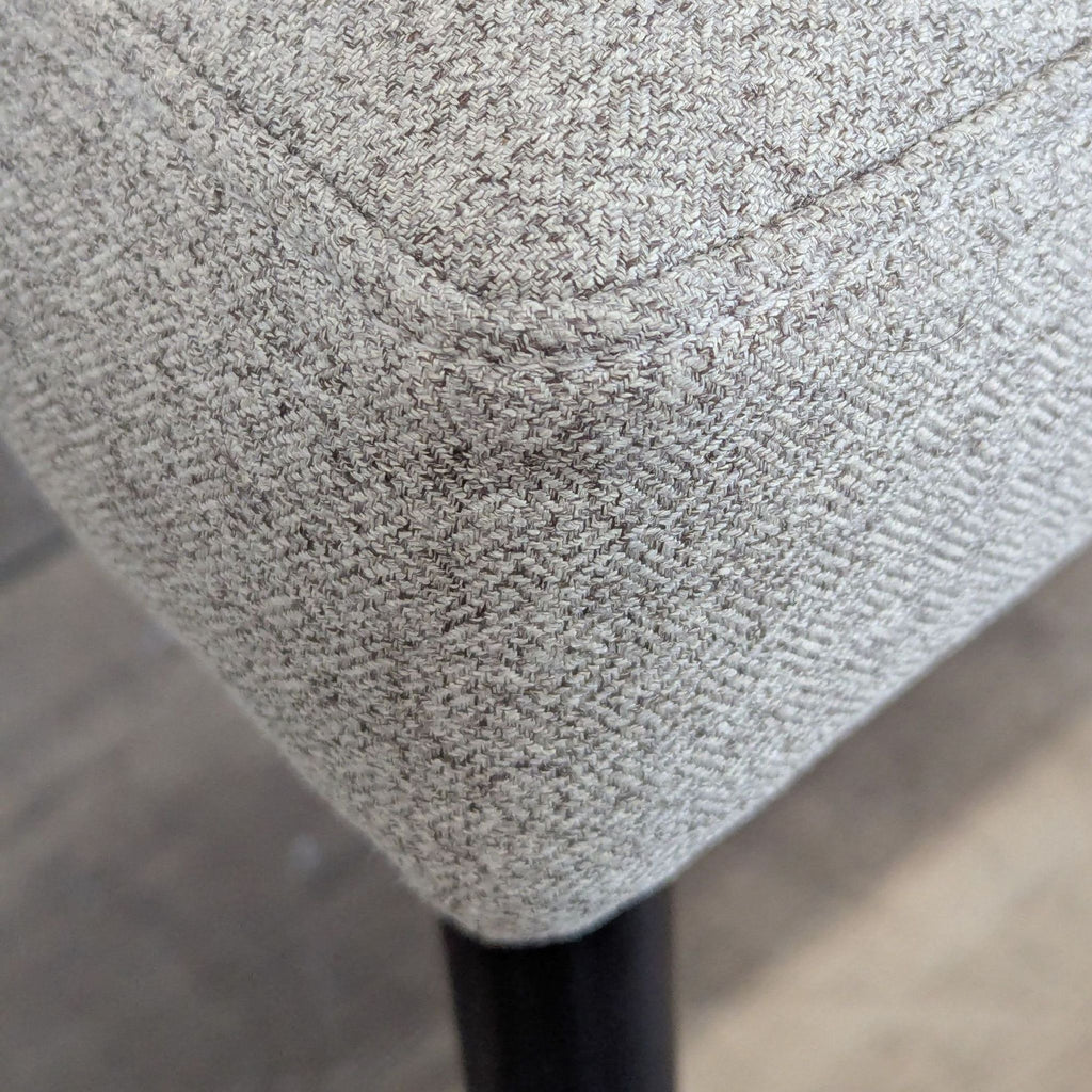 Mid-Century Fabric Upholstered Dining chair on Metal Legs