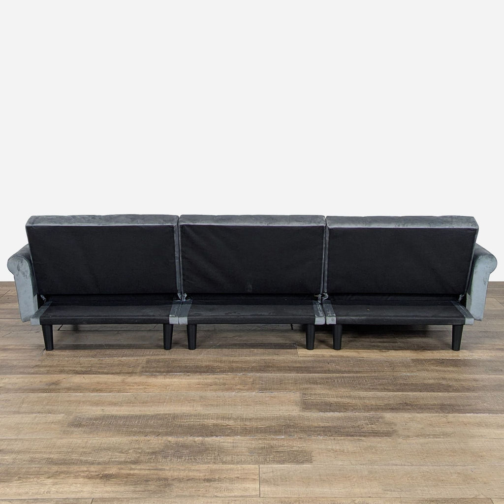 Veryke L-Shaped Sectional Sofa with Convertible Sleeper and Ottoman - Accepted Offer (25.82% discount)