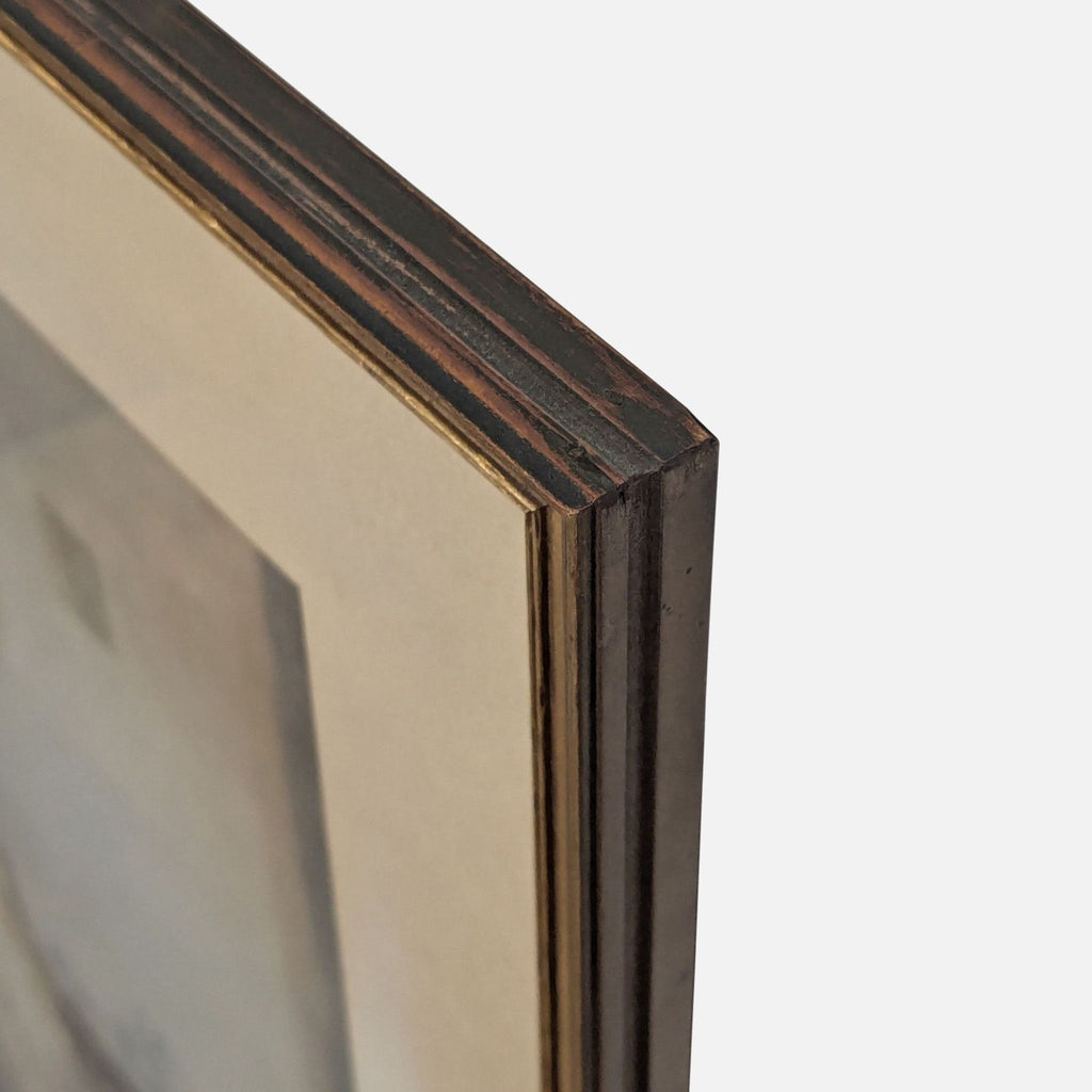 3. Angled view highlighting the gold-toned, matted frame of the Lajos Jambor art print.