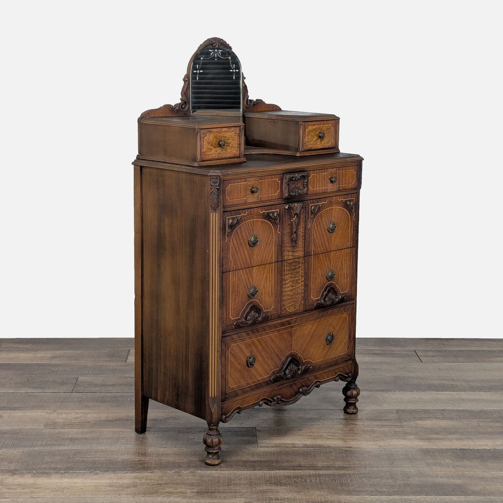 Antique Tallboy Dresser with Cedar Lined Drawer