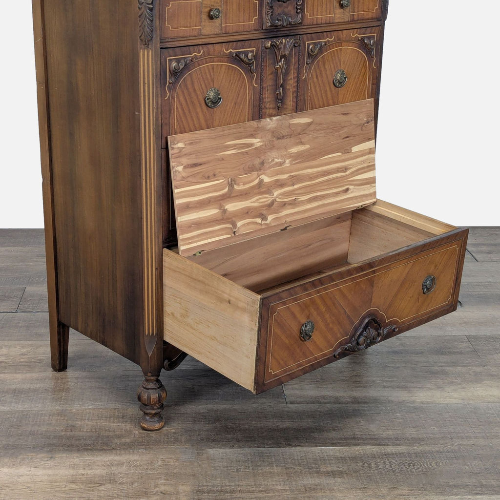 Antique Tallboy Dresser with Cedar Lined Drawer