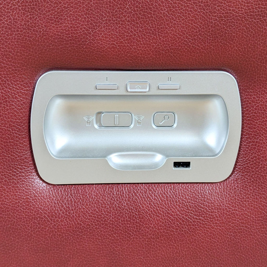 La-Z-Boy Maroon Leather Power Reclining Sofa