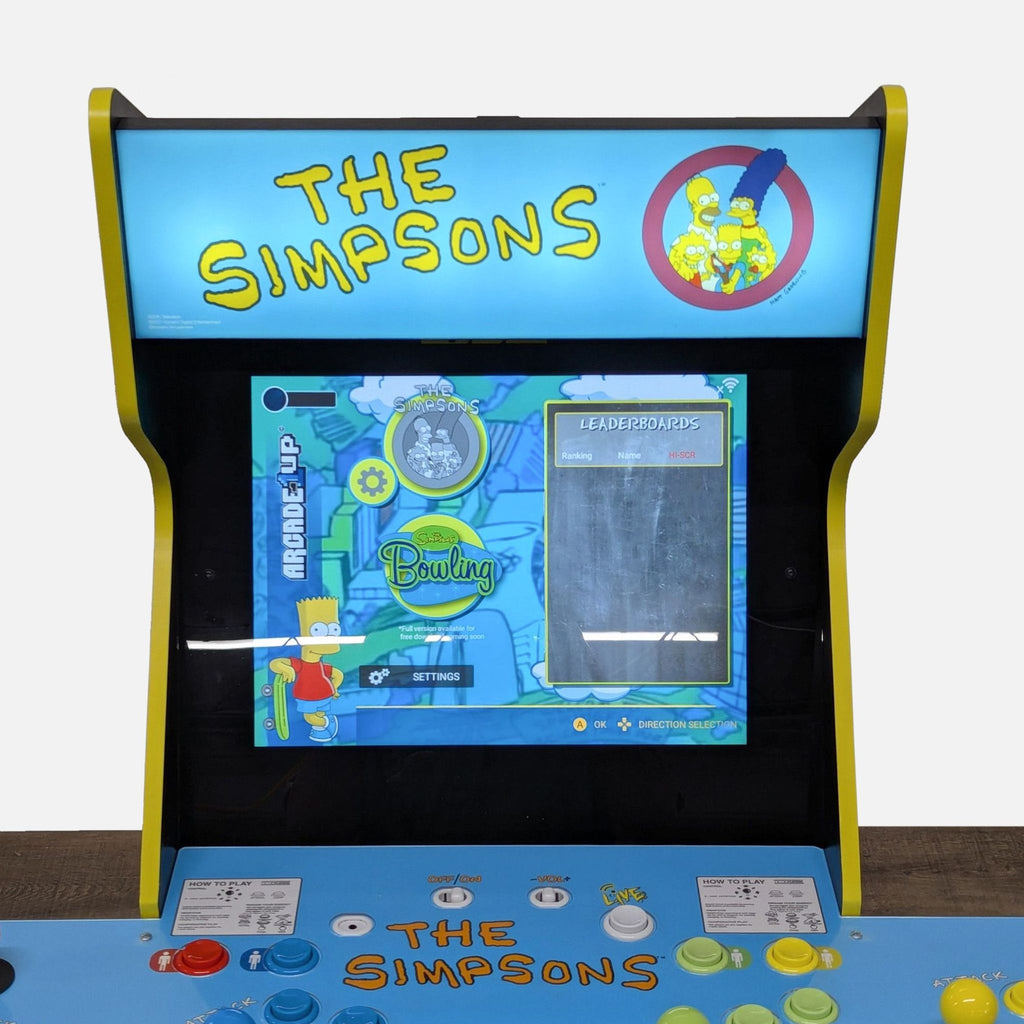 Arcade1Up The Simpsons Retro Arcade Game Machine – 4 Player Cabinet