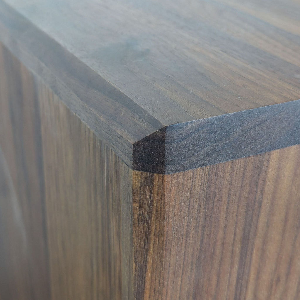 Room and Board Modern Walnut Dresser with Cabinet