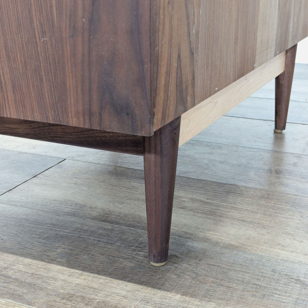 Room and Board Modern Walnut Dresser with Cabinet