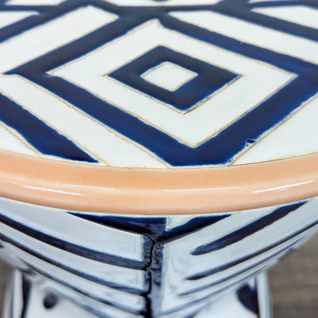 Anthropologie Ceramic Stool/Accent Table