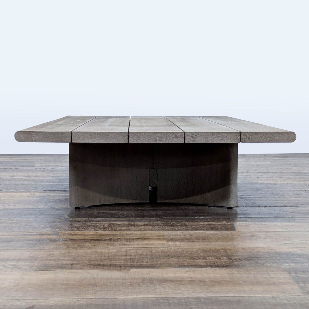 Restoration Hardware Trieste Weathered Teak Outdoor Coffee Table