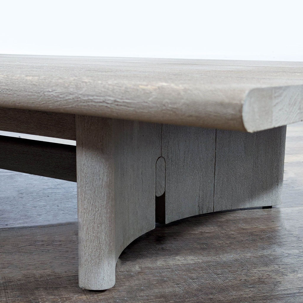 Restoration Hardware Trieste Weathered Teak Outdoor Coffee Table