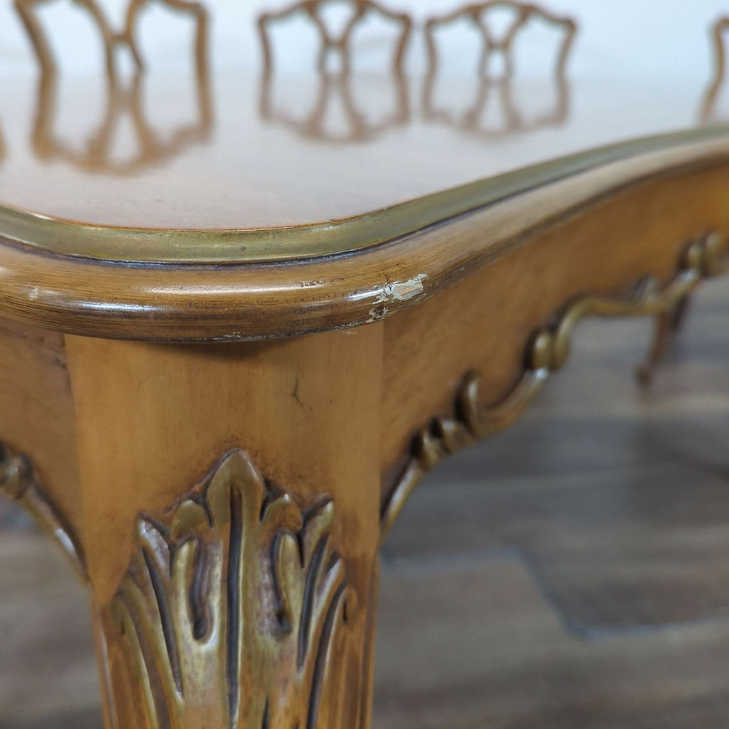 Vintage French Provincial Style Dining Table and 6 Chairs