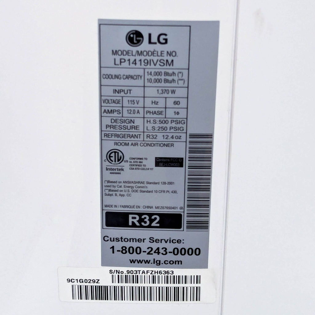 LG Inverter Smart Wi-Fi Portable Air Conditioner