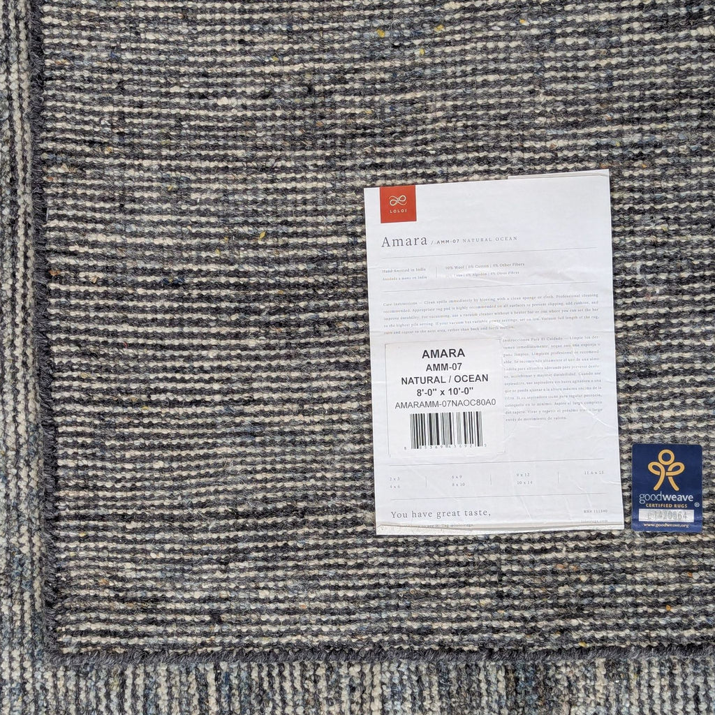 Loloi Amara Natural Ocean 8x10 Area Rug - Accepted Offer (29.29% discount)