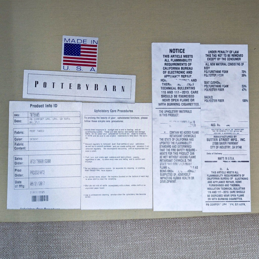 Pottery Barn Transitional Loveseat