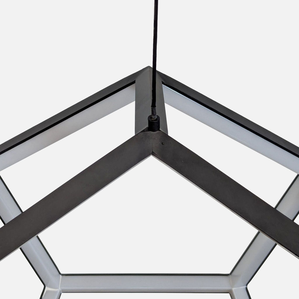 ET2 Penta 22" Wide Black LED Pendant Light