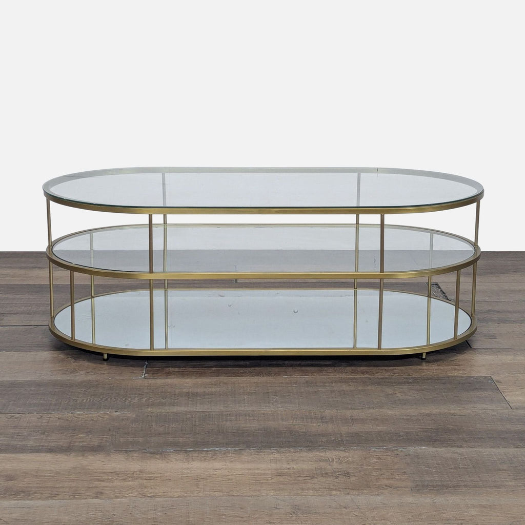 West Elm Terrace Collection Oval Coffee Table