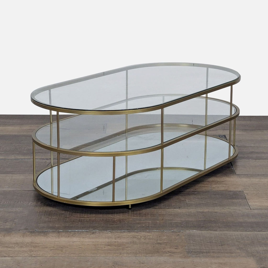 West Elm Terrace Collection Oval Coffee Table