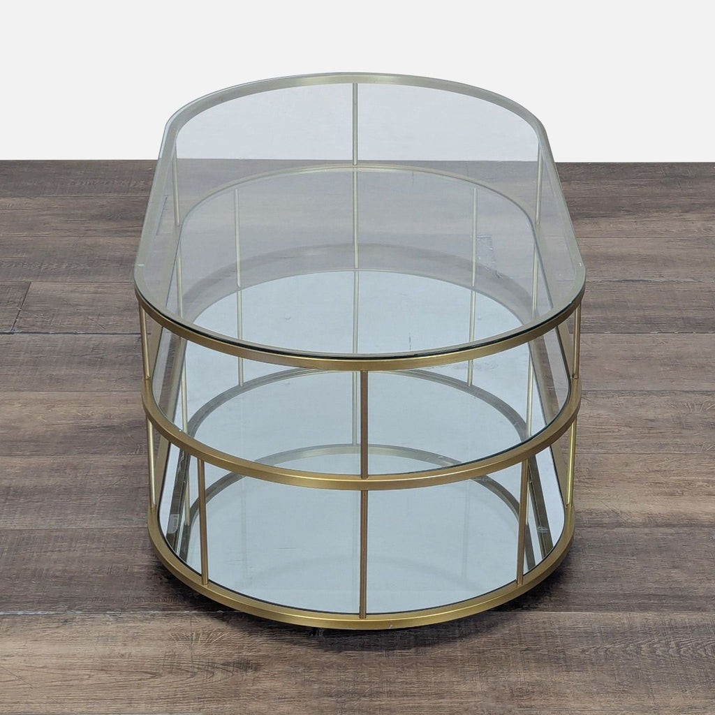 West Elm Terrace Collection Oval Coffee Table
