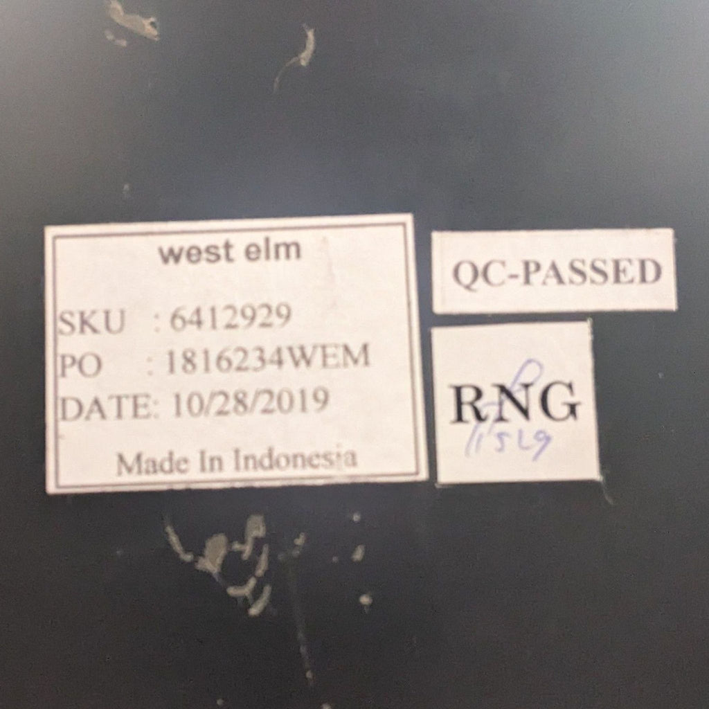 West Elm Terrace Collection Oval Coffee Table