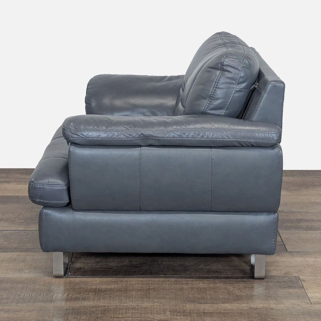 Armchair, real leather