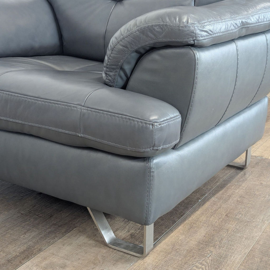 Armchair, real leather