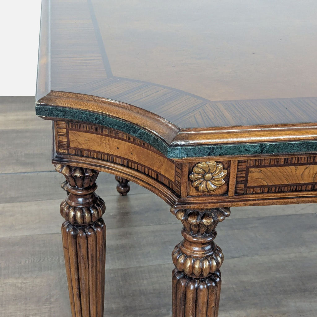 Transitional Extendable Dining Table with 6 Chairs