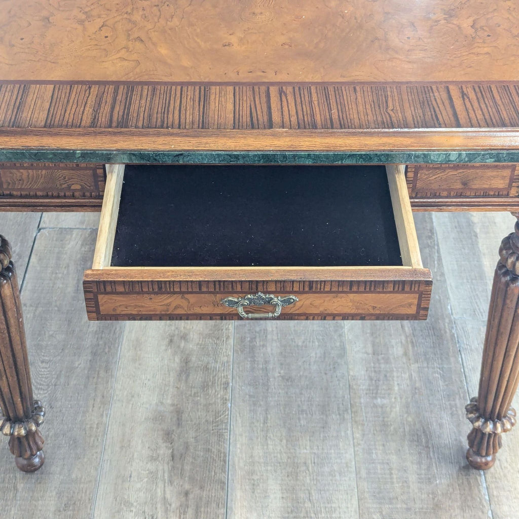 Transitional Extendable Dining Table with 6 Chairs