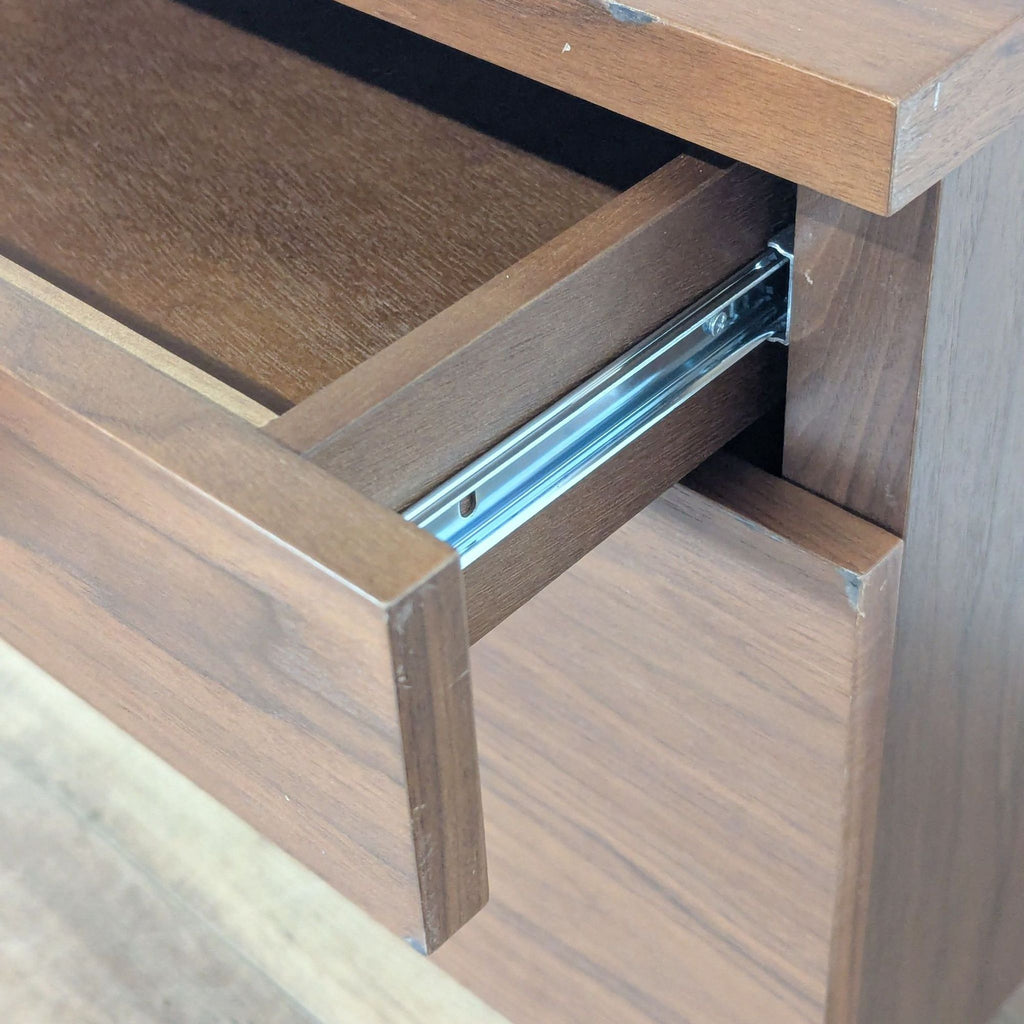 CB2 Helix Short Bookcase with 2 Drawers