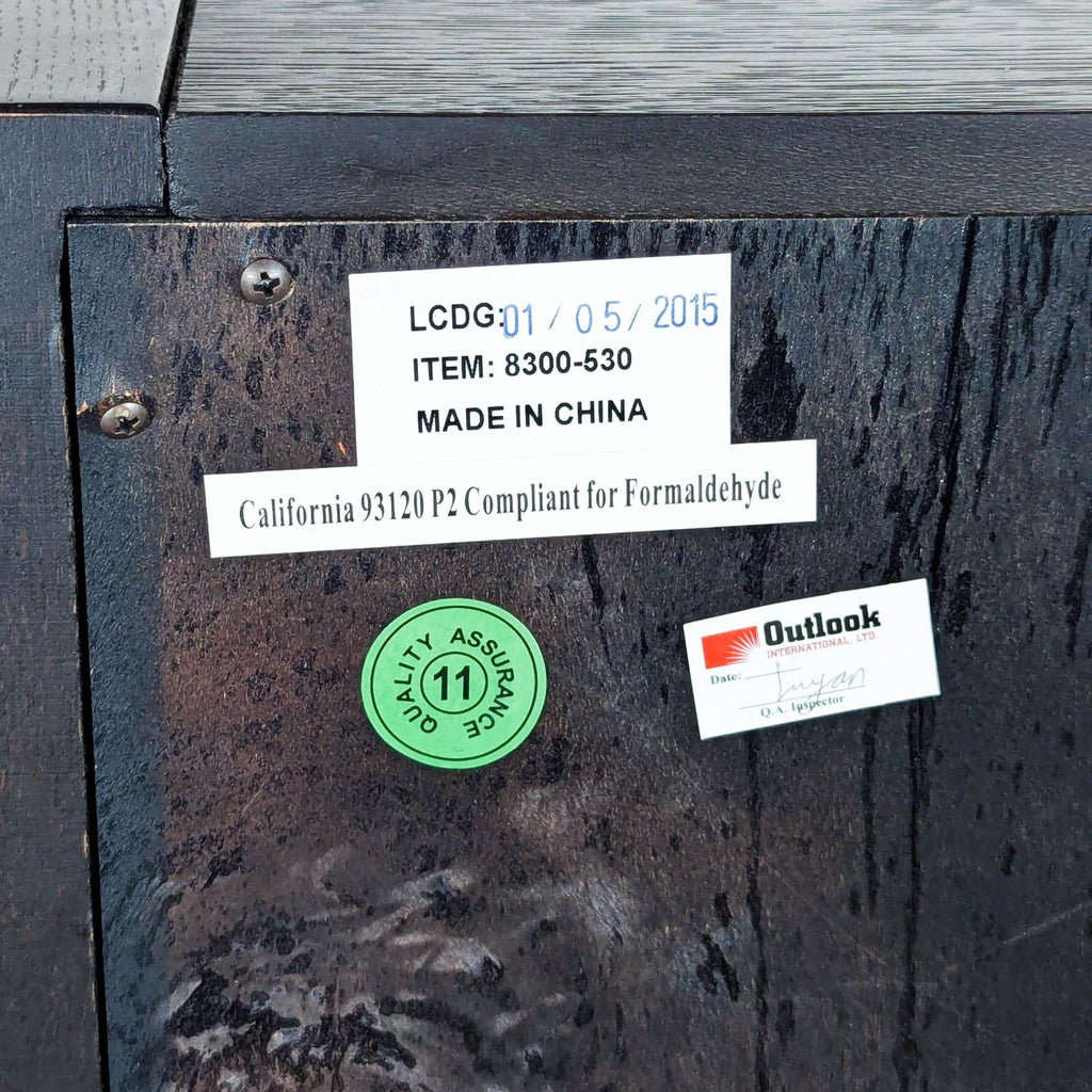 Metropolitan Home Modern Five Drawer Chest with Two Cabinets