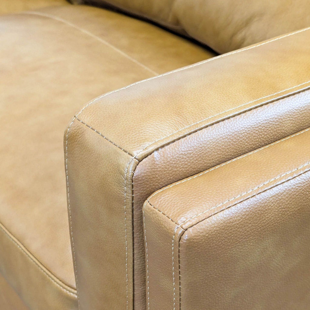 Wade Logan Salix Modern Leather Sofa