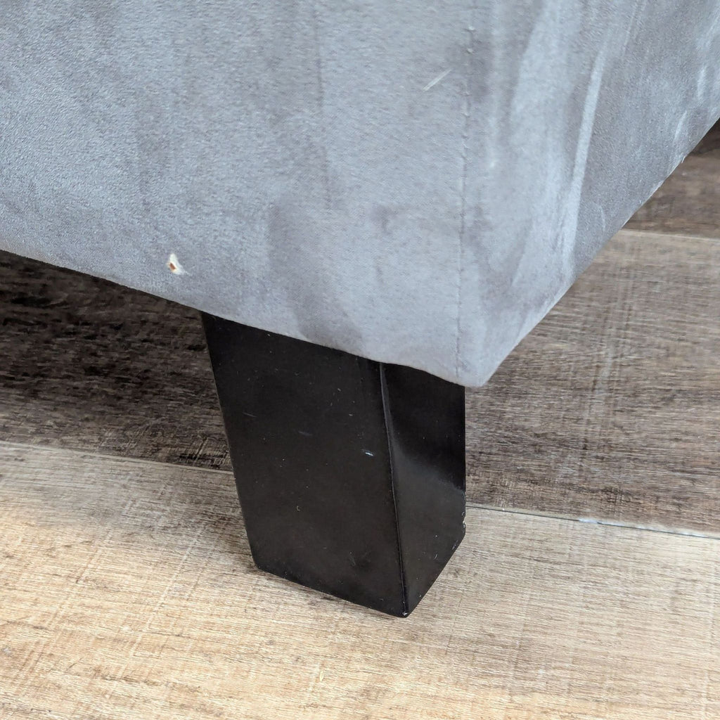 Grey Chaise Lounge with Storage