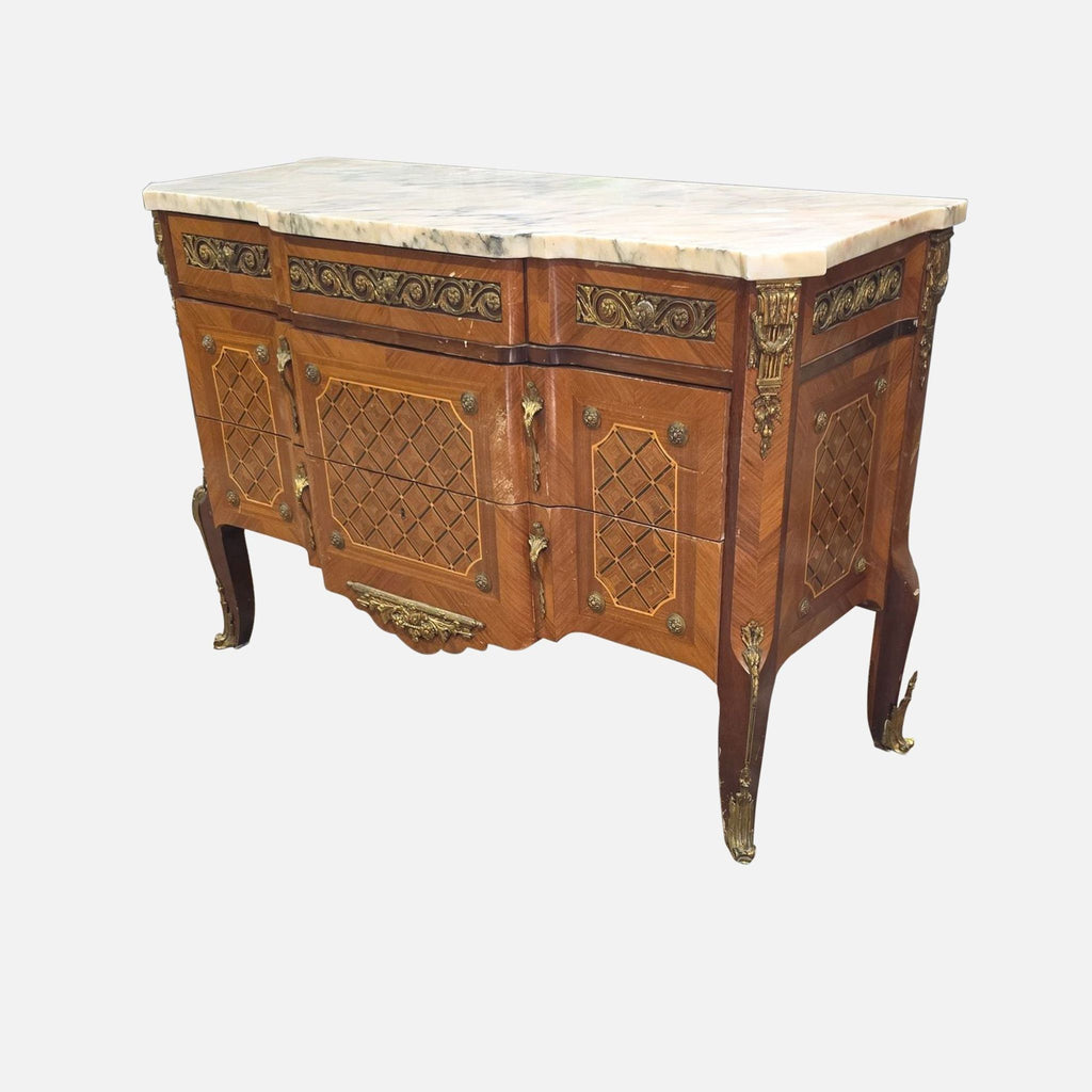 Antique Sideboard with Marble Top