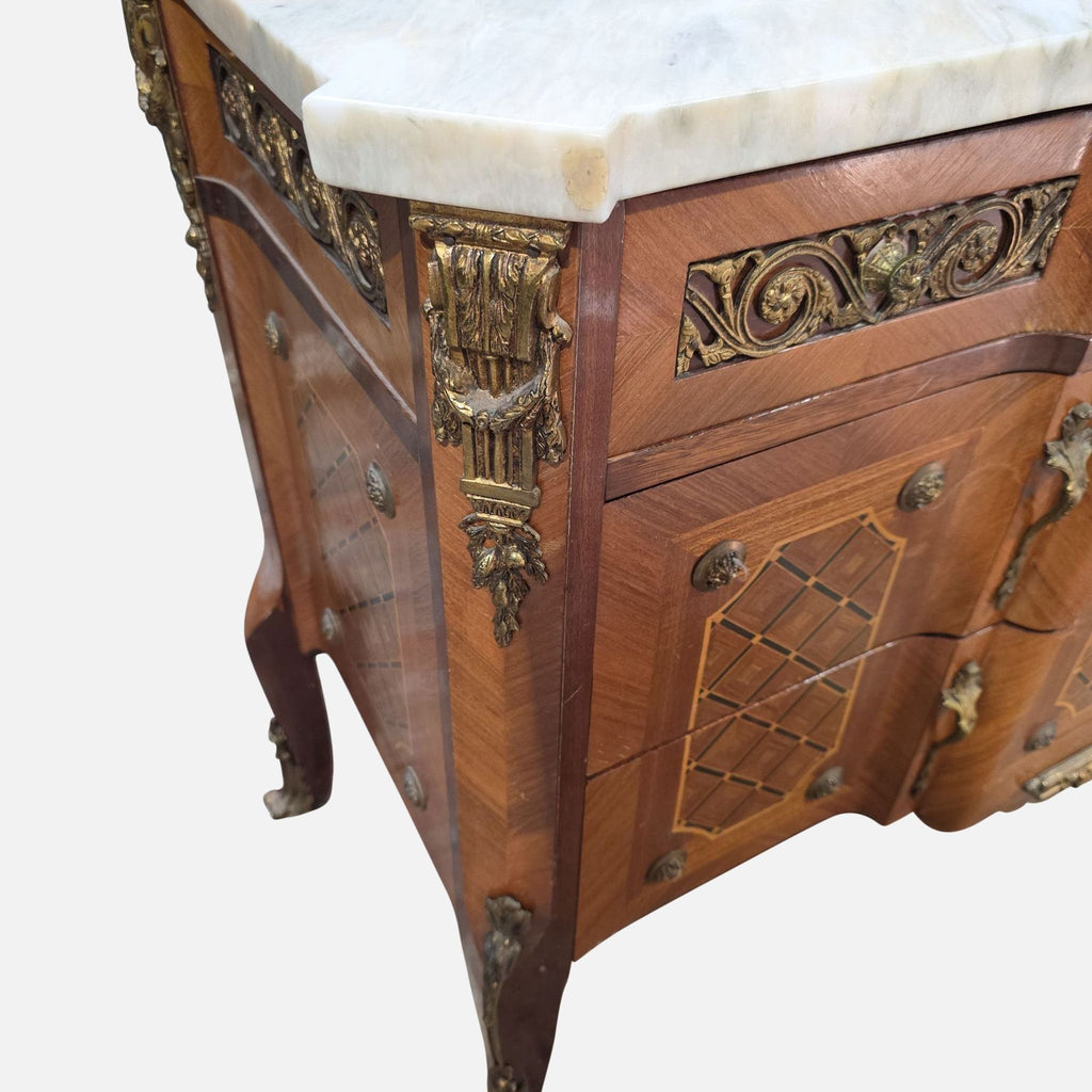 Antique Sideboard with Marble Top