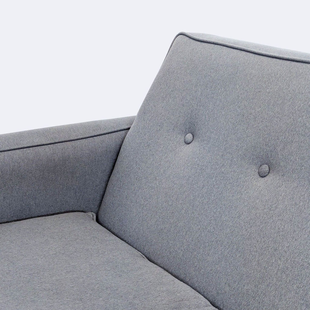Modern Gray L-Shaped Sectional Sofa with Chaise