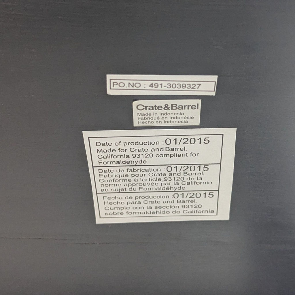 Crate & Barrel Sawyer Five Shelf Leaning Bookcase