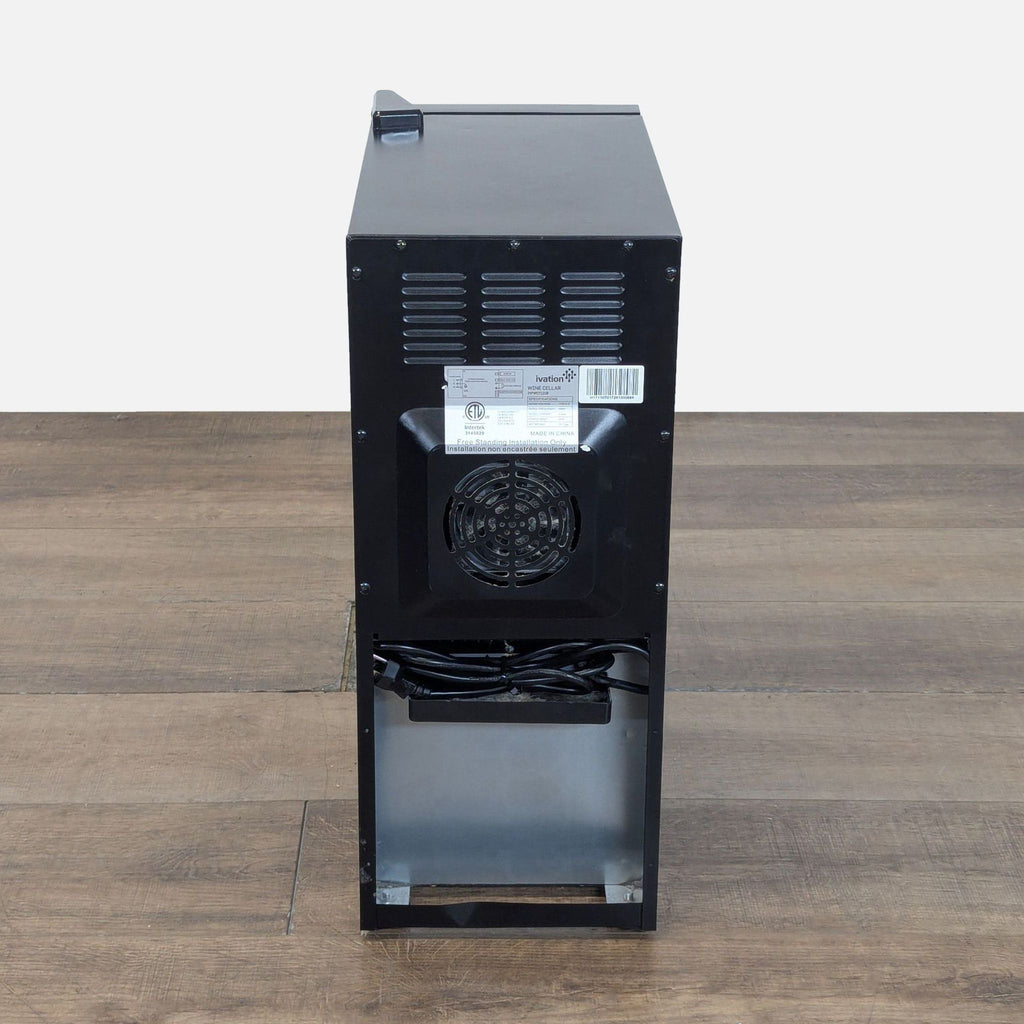 Ivation - 12 Bottle Thermoelectric Wine Cooler, Quiet Freestanding Wine Fridge - Black