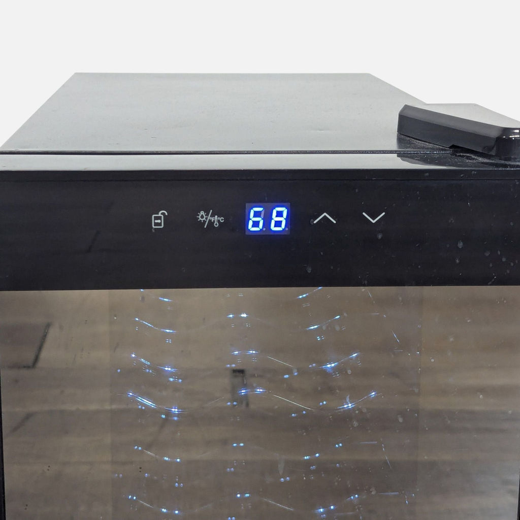 Ivation - 12 Bottle Thermoelectric Wine Cooler, Quiet Freestanding Wine Fridge - Black