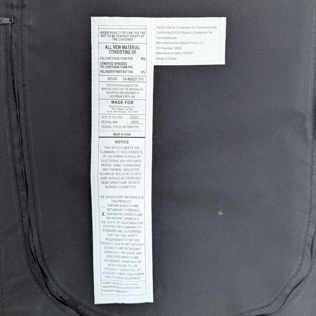 Albany Park Vegan Leather Albany 3-Seat Modern Sofa with Ottoman