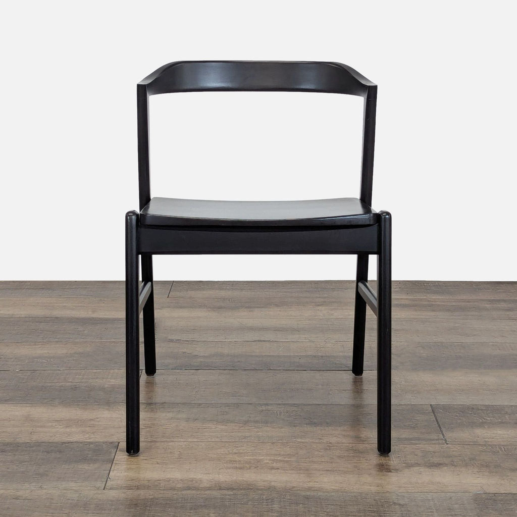 Set of Eight Mid-Century Wood Dining Chairs