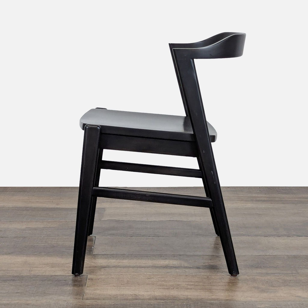 Set of Eight Mid-Century Wood Dining Chairs