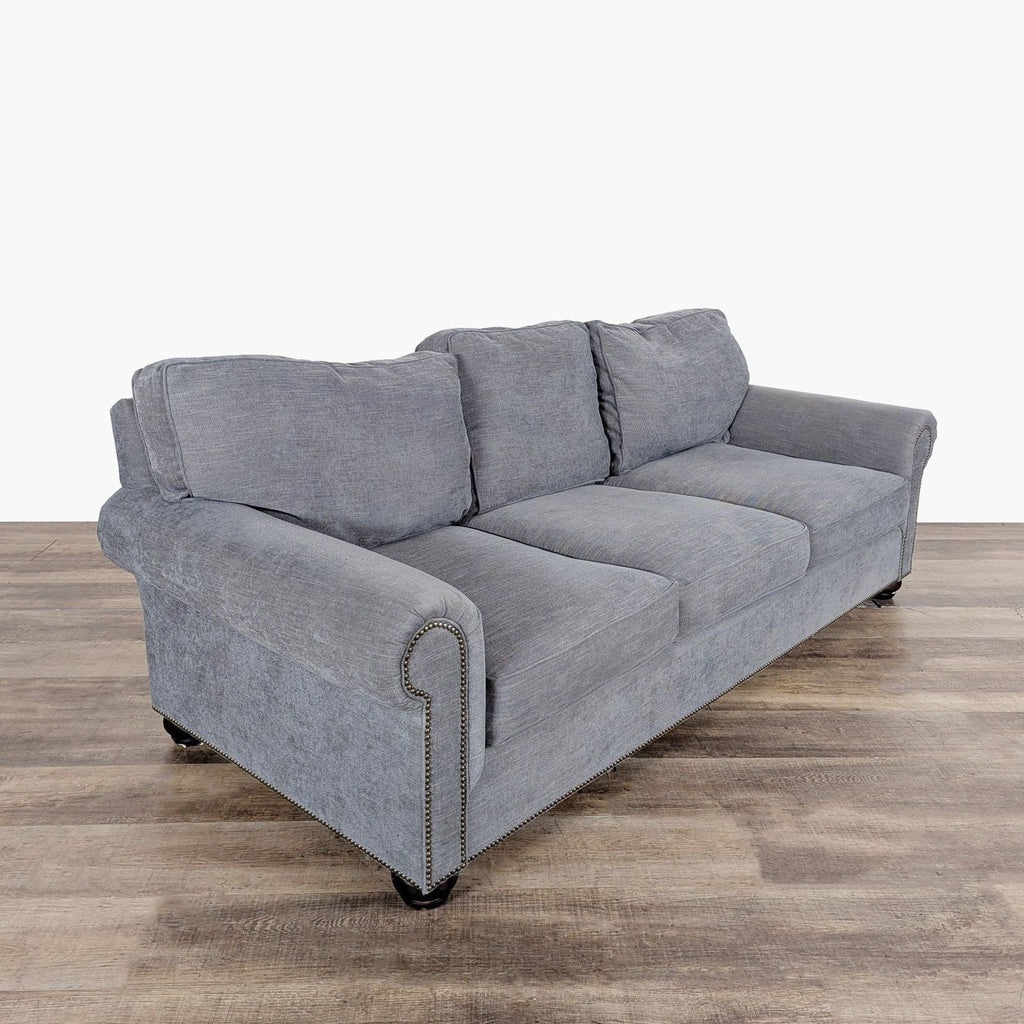 Pottery Barn Transitional Rolled Arm 3-Seat Sofa