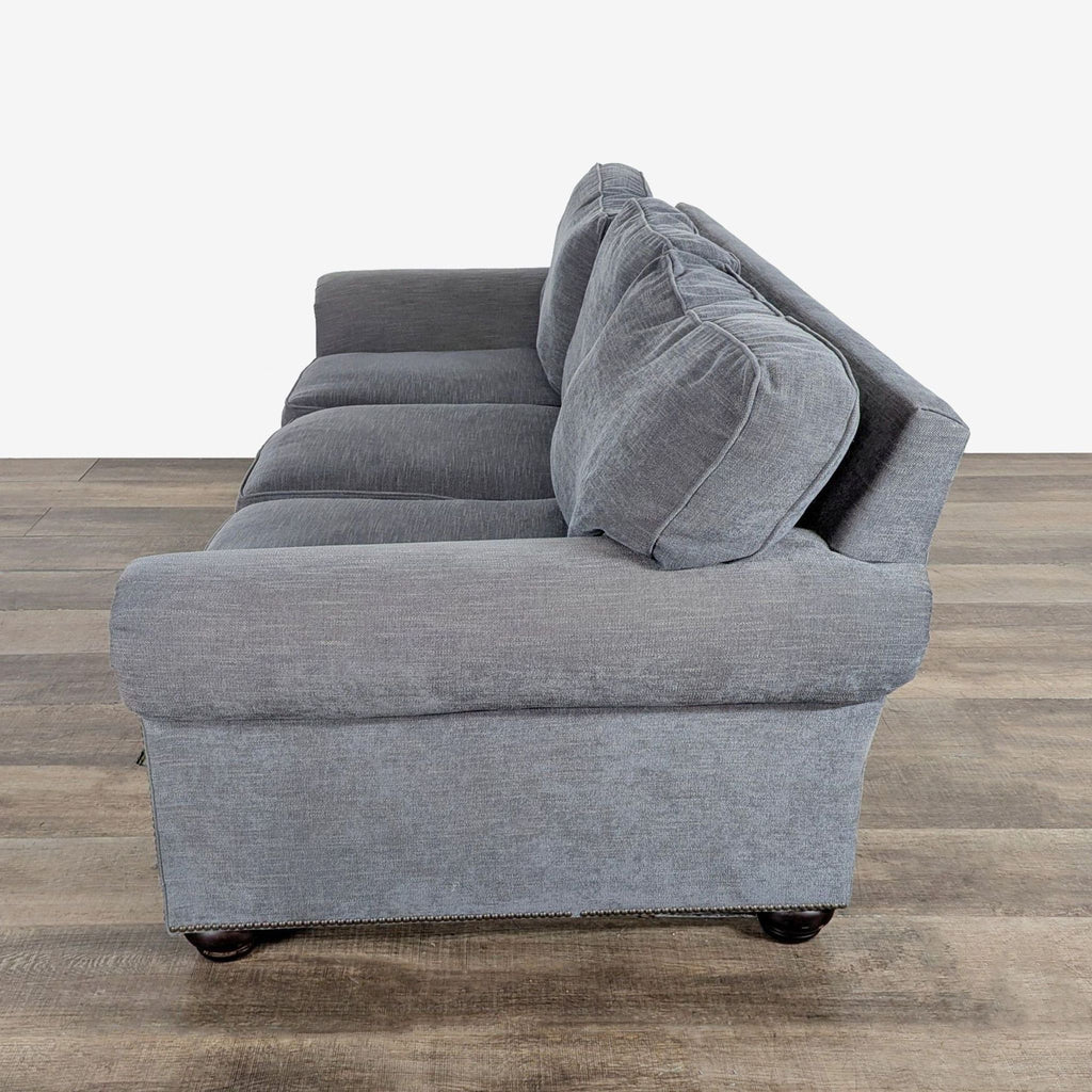 Pottery Barn Transitional Rolled Arm 3-Seat Sofa