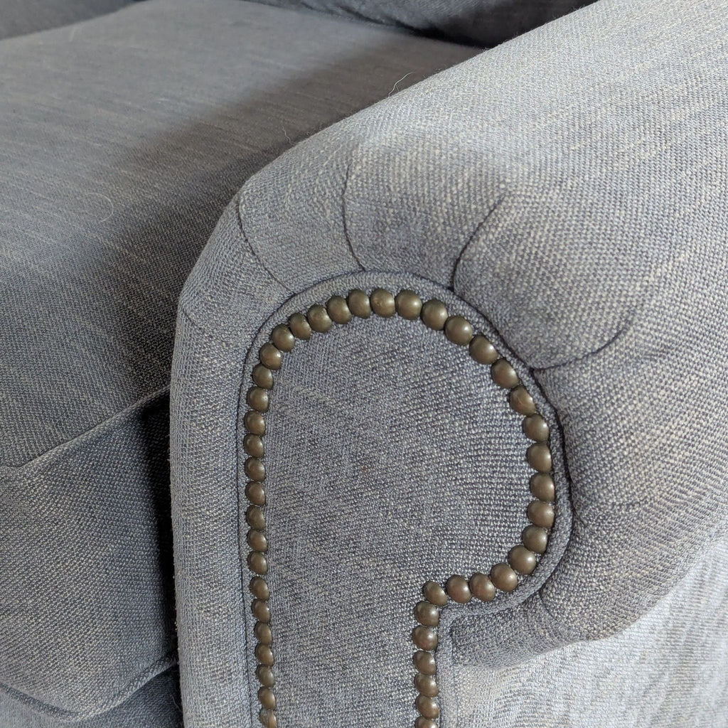 Pottery Barn Transitional Rolled Arm 3-Seat Sofa